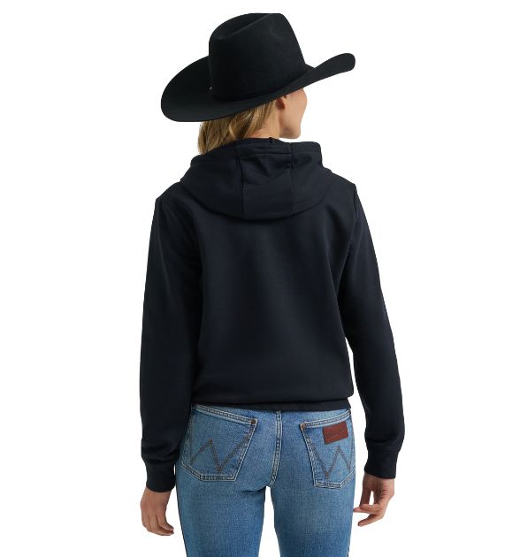 Wrangler Retro® Hoodie in Black Beauty - Western Pullover Hoodie