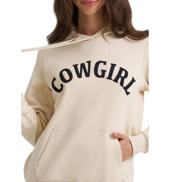 Wrangler Retro® Women's Cowgirl Hoodie – Whitecap Gray | Western Pullover Hoodie